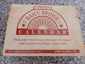 1996 Daily Bridge Calendar-Ashlar House Inc / Copp Clark LTD - Picture 1 of 12