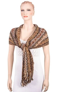 MISSONI SCHAL SCARF SCIALLE SCIARPA CHAL BUFANDA - ORANGE LABEL 15174 - Picture 1 of 6