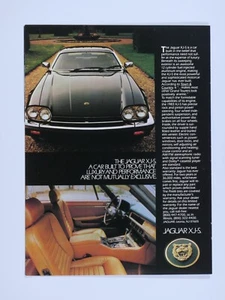 1982 Jaguar XJ S Vintage Original Print Ad 8.5 x 11" - Picture 1 of 3