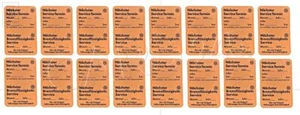 Genuine VW Orange VW Service Sticker - 16 Piece ZCP902673 - Picture 1 of 1