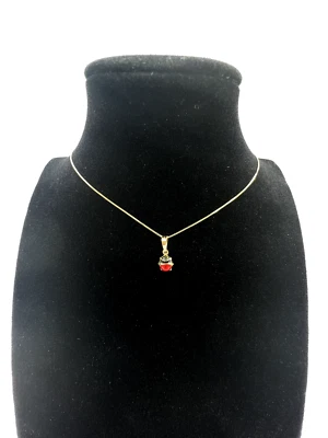 Catenina VENEZIANA con ciondolo COCCINELLA in ORO giallo 18kt 750°°° - Immagine 1 di 4