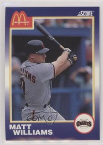 1990 Score McDonald's Matt Williams #6