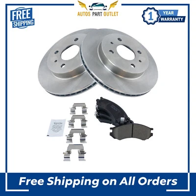 Новый керамический тормозной колодки и дисковый ротор передний комплект для 1991-2002 Saturn SC - Изображение 1 из 4