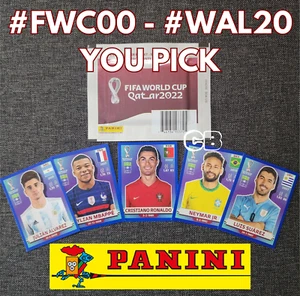2022 Panini FIFA World Cup Qatar BLUE PARALLEL Stickers #FWC00 - #WAL20 YOU PICK - Picture 1 of 1