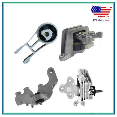 Set 4PCS Engine Mount & Auto Trans. Mount For 2017-2023 Chrysler Pacifica 3.6L - Image 1 of 4