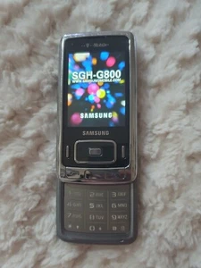 SAMSUNG SGH G800 Silver Slider Slider Mobile Phone UNTESTED - Picture 1 of 11