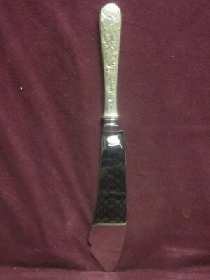 CUCHILLO DE PESCADO GRABADO S KIRK & SON STERLING OLD MARYLAND 10 1/4" mono EIW  Foto 1 de 4