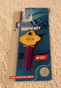 Los Angeles Lakers Basketball Schlage SC1 #68 House Key Blank Uncut NBA New Key - Bild 1 von 11