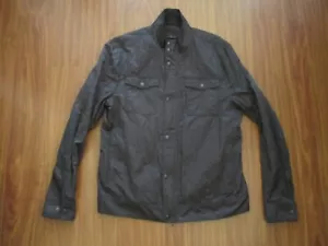John Varvatos USA Jacket Mens Extra Large Black Full Zip Snap Cotton Military XL - Picture 1 of 20