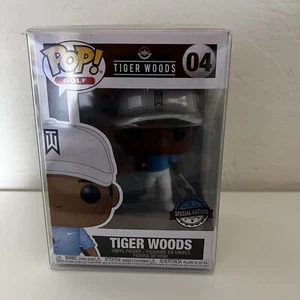 FUNKO POP TIGER WOODS #04 Golf BLUE PROTECTOR INCLUDED - Picture 1 of 4