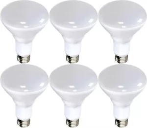 SATCO S9622 - 9.5 Watt BR30 LED Dimmable Bulbs - 4000K - 120 Volts (6 Pack) - Picture 1 of 6