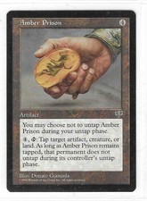 MTG Mirage --- AMBER PRISON --- RARE! LP! Magic the Gathering!