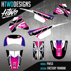 PW50 GRAFIK MOTOCROSS MX ABZIEHBILD KIT PEEWEE 50 PW 50 AUFKLEBER GRAFIKSATZ - Bild 1 von 1