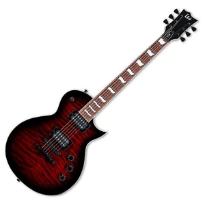 LTD (ESP) EC-256 Single-cut, Quilted Maple, See-Thru Black Cherry Sunburst (new - Picture 1 of 3