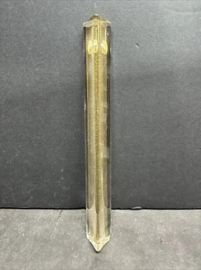 VINTAGE 280 MM (11 “) CRYSTAL TRIEDRI CHANDELIER PRISM CLEAR FINISH WITH GOLD - Picture 1 of 17