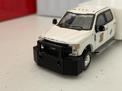 2 件 3D 打印附加推保险杠格栅适用于 1/64 Greenlight 2019 2017 福特 F350 Dualy — 第 1/3 张图片