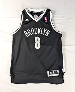 Adidas Brooklyn Nets NBA Basketball Shirt Jersey Men Medium Black Deron Williams - Picture 1 of 9