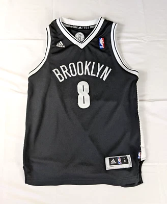 Camiseta deportiva de baloncesto Adidas Brooklyn Nets NBA juvenil mediana negra Deron Williams Foto 1 de 4