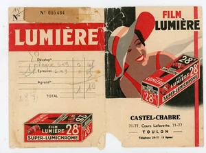 Lichtfilm Super Lumichrome alte Negativtasche Foto Toulon - Bild 1 von 2