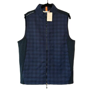 Peter Millar Men Performance Flannel Golf Vest Sz M Crown Sport Fuse Hybrid NWT - Picture 1 of 18
