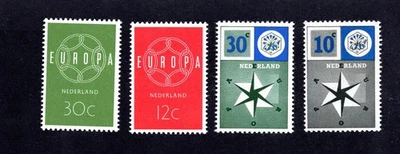 Netherlands 1957-59 group of stamps Mi#704-705+735-736 MH CV=12$ - Image 1 of 2