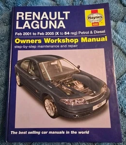 Renault Laguna Petrol& Diesel (Feb 2001- 2005, X to 54 reg) Haynes Repair Manual - Picture 1 of 7