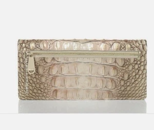 BRAHMIN ADY "SCALLOP OMBRE MELBOURNE" LEDER GELDBÖRSE - WARME NEUTRALE TÖNE NEU OHNE ETIKETT - Bild 1 von 11