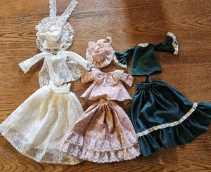 Vintage handgefertigte 11,5" Puppenkleidung passt Barbie 3 Outfits - Bild 1 von 5