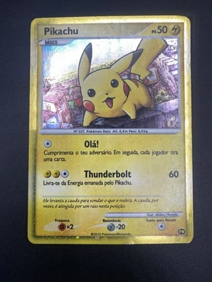 Pikachu Portuguese PW Rare Holo 2010 Pokemon Card World Collection - Image 1 of 3