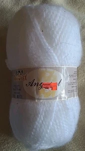 Hilo de angorel Phentex 1 madeja 80 yardas color blanco #01 1,75 oz 2 capas voluminoso - Imagen 1 de 4