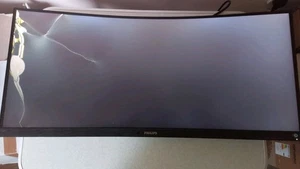 Philips E Line 346b Monitor 34 Inch 2024 Cracked Screen Spares And Repairs - Picture 1 of 7