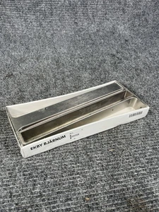 IKEA Ekby Bjarnum 11" Soporte de Estante Paquete de 2 Metal Cepillado Cromo 101.361.35 - NUEVO - Imagen 1 de 3