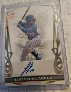 🔥 2023 Leaf Trinity Luisangel Acuna 1/1 - Picture 1 of 3