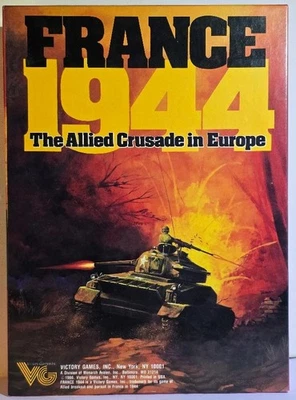 France 1944 The Allied Crusade in Europe Victory Board Games UNPUNCHED Complete - Image 1 of 4