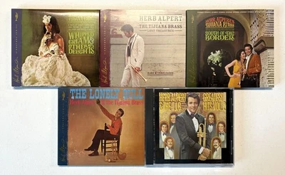 5x Herb Alpert CD Lot (Whipped Cream, Lost Treasures, South Border, Lonely Bull) Foto 1 de 3