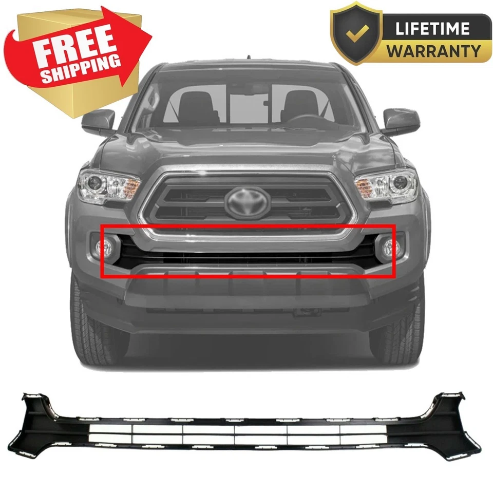 For 2016-2020 New Textured Black Front Bumper Lower Grille Fits Toyota Tacoma - Image 1 of 4