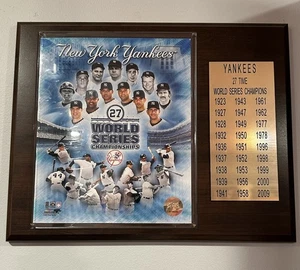 New York Yankees 2009 Campeonato Mundial Placa 27 Serie Mundial Edición Limitada - Imagen 1 de 2