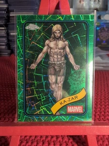2025 Topps Chrome Marvel No.84 Ka-Zar Green Lazer #07/99 Rare - Picture 1 of 5