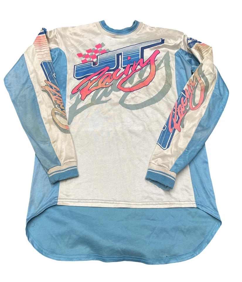 Camiseta de motocross masculina vintage JT Racing EUA tamanho grande - Imagem 1 de 4