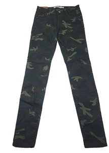 Zara Damen Jeans Mehrfarbig Größe 2 Mid Rise Moto Denim Camouflage Baumwollmischung - Bild 1 von 19