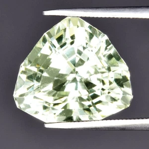 💎 13,87ct 15x13,2mm VVS Fancy Natural Green Hiddenit Spodumene - Pakistan Gem - Bild 1 von 4