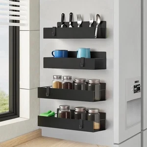 4-Pack Strong Magnetic Metal Spice Rack Organizer for Refrigerator & Oven - R... - Bild 1 von 7