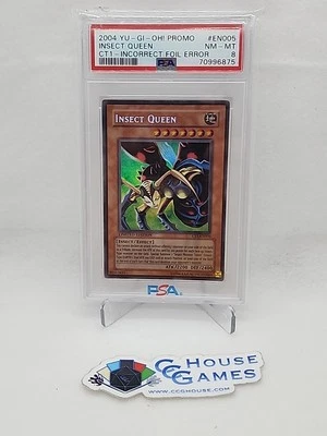 Insect Queen CT1-EN005 PSA 8 Yu-Gi-Oh Incorrect Foil Misprint *CCGHouse* - Image 1 of 4