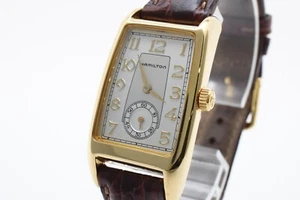 HAMILTON American Classic 6240 Gold Quartz Women's Watch Near MINT JAPAN - Picture 1 of 14