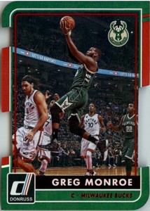 2015-16 Donruss Inspirations Bucks Basketball Card #186 Greg Monroe /85