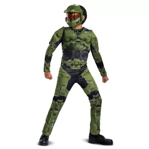 Official Kids Halo Master Chief Size S M Costume Boys Gaming Fancy Dress - Picture 1 of 7