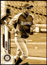 Ichiro 2020 Topps Super Short Print Variations 5x7 Gold #363 /10 Mariners 