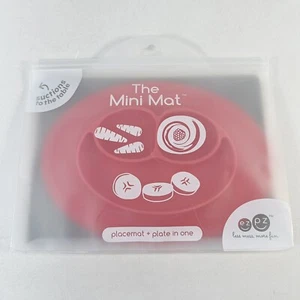 EZPZ The Mini Mat Baby Placemat Food Bowl/Plate Silicone Suction BPA free Red - Picture 1 of 3