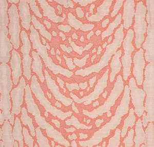 Coral Cheetah Animal Print jaguar Jungle Tribal Fabric Upholstery Drapery PV3 - Picture 1 of 1