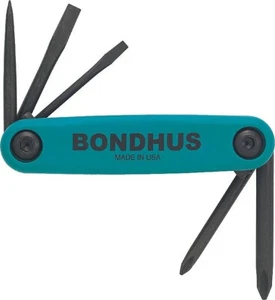 Bondhus Gorilla Grip Utility Fold Up Driver Set Awl Slot Flat Phillips USA 12545 - Picture 1 of 5